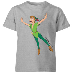 Disney Peter Pan Flying Kids' T-Shirt - Grey