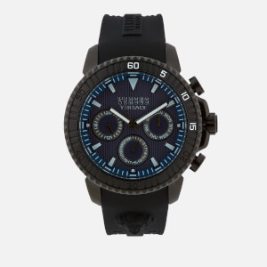 Versus Versace Men's Aberdeen Silicone Strap Watch - Black