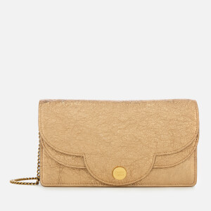 See By Chloé Women's Polina Glitter Clutch Bag - Sandy Brown