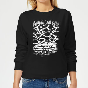 American Gods Car Storm Women's Sweatshirt - Black