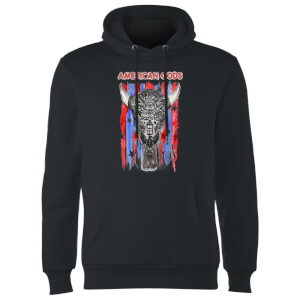 American Gods Skull Flag Hoodie - Black
