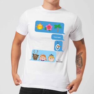 Frozen I Love Heat Emoji T-shirt - Wit
