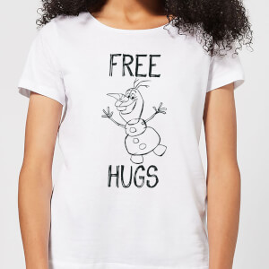 T-Shirt Femme La Reine des Neiges - Olaf Free Hugs - Blanc