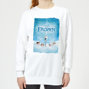 Frozen Snow Poster Women's Sweatshirt - White