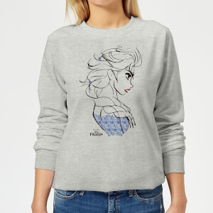 Disney Frozen Elsa Sketch Strong Women's Sweatshirt - Grey