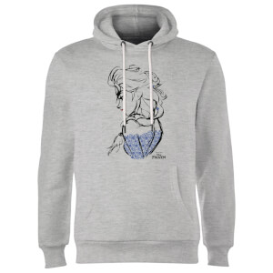 Sweat à Capuche Homme La Reine des Neiges - Croquis Elsa - Gris