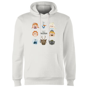 Sudadera Disney Frozen Personajes Emoji - Blanco