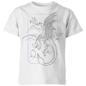 Camiseta Harry Potter Dragón - Niño - Blanco
