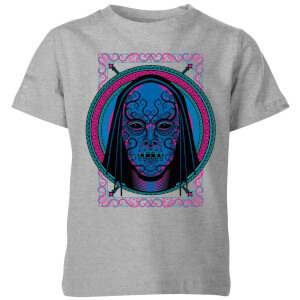 T-Shirt Enfant Masque Mangemort Néon - Harry Potter - Gris