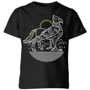 T-Shirt Enfant Dessin au Trait Buck - Harry Potter - Noir