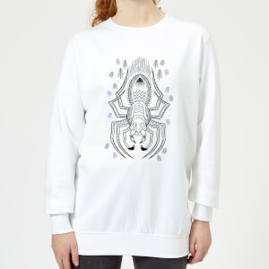 Harry Potter Aragog Line Art Women's Sweatshirt - White