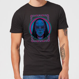 Harry Potter Neon Death Eater Mask Men's T-Shirt - Black