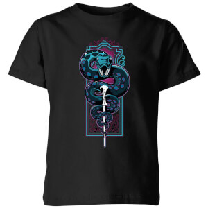 Harry Potter Neon Basilisk Kids' T-Shirt - Black