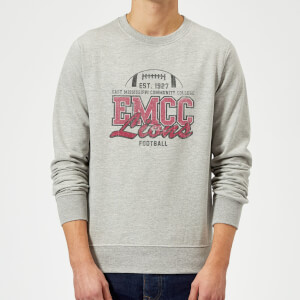 East Mississippi Community College Lions Distressed Sweatshirt - Grey