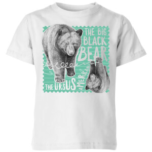 Natural History Museum The Big Black Bear Kids' T-Shirt - White