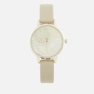 Olivia Burton Women's Lace Detail Watch - White