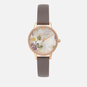 Olivia Burton Women's The Wishing Watch - London Grey & Rose Gold