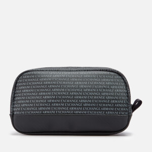 Armani Exchange Men's All Over Print Wash Bag - Black
