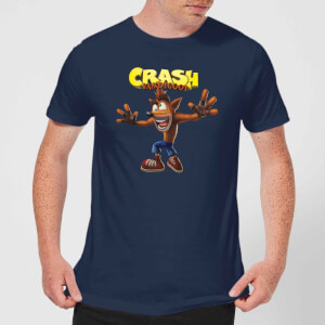 Crash Bandicoot Crazy Men's T-Shirt - Navy