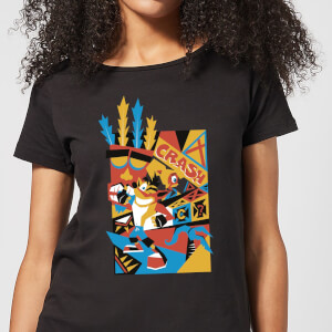 Crash Bandicoot Geo Women's T-Shirt - Black