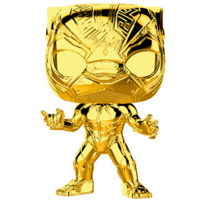 Figura Funko Pop! Black Panther Dorado - 10.º Aniversario Marvel Studios - Marvel