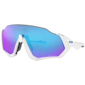 Oakley Flight Jacket Sunglasses - Polished White/Prizm Sapphire