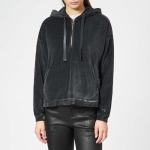 Champion Women's Maxi Hooded Half Zip Top - Black