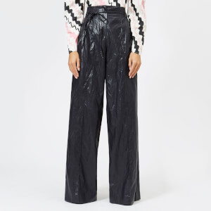 Rejina Pyo Women's Eve Faux Leather Trousers - Dark Navy