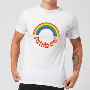 T-Shirt Homme Logo Cercle Rainbow - Blanc