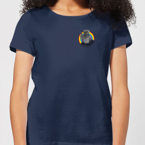 T-Shirt Femme Bungle Poche Rainbow - Bleu Marine
