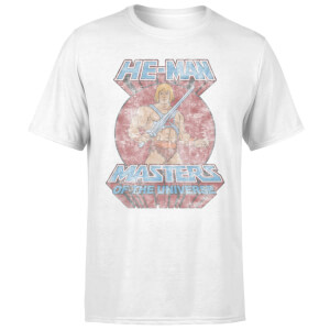 He-Man Faded Men's T-Shirt - White