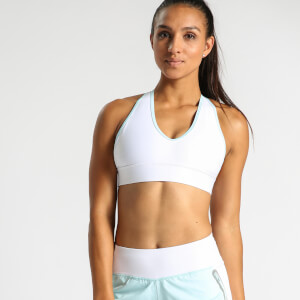 IdealFit Halter Bra with Band - White