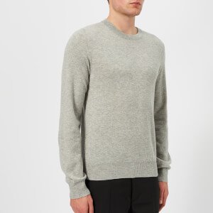 Maison Margiela Men's Elbow Patch 12 Gauge Knitted Jumper - Light Grey