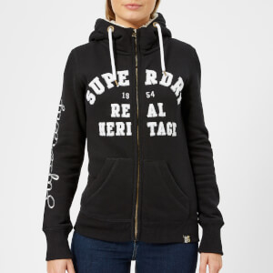aria applique zip hoodie