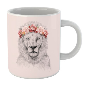 Balazs Solti Lion And Flowers Mug