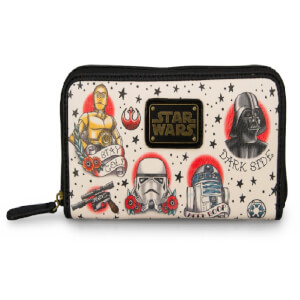 Loungefly Star Wars - Portafoglio Finta Pelle con stampa Tattoo Tradizionali