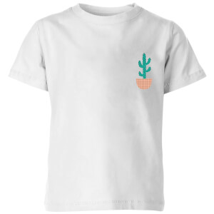 My Little Rascal Cacti Pocket Kids' T-Shirt - White
