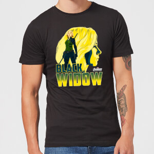 T-Shirt Homme Black Widow Avengers - Noir