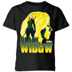 T-Shirt Enfant Black Widow Avengers - Noir