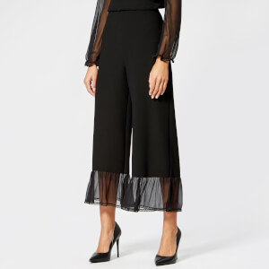 See By Chloé Women's Embellished Crepe Trousers - Black