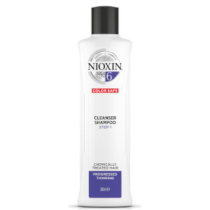 NIOXIN 3-part System 6 Cleanser Shampoo for Chemically Treated Hair with Progressed Thinning 300ml