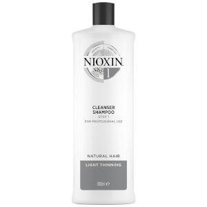 NIOXIN 3-part System 1 Cleanser Shampoo for Natural Hair with Light Thinning 1000ml