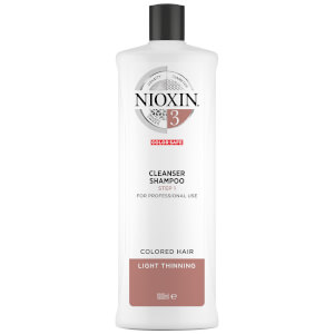 NIOXIN 3-part System 3 Cleanser Shampoo for Coloured Hair with Light Thinning 1000ml