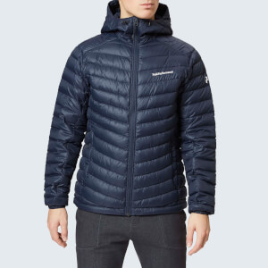 Peak Performance Men's Frost Down Hooded Jacket - Salute Blue