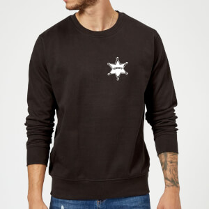 Toy Story Sheriff Woody Badge Sweatshirt - Black