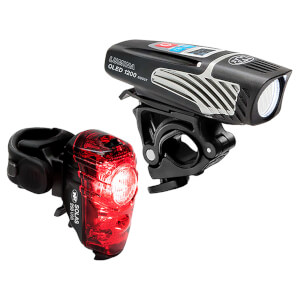 Niterider Lumina 1200 OLED Boost Front and Solas 250 Rear Light Set