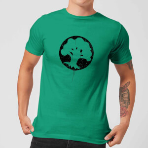 Magic The Gathering Green Mana Splatter Men's T-Shirt - Kelly Green