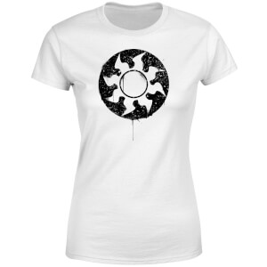 Magic The Gathering White Mana Splatter Women's T-Shirt - White