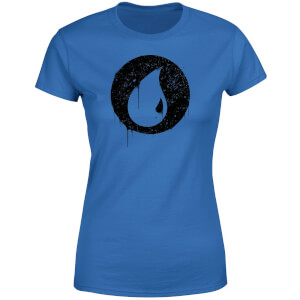 Magic The Gathering Blue Mana Splatter Women's T-Shirt - Royal Blue