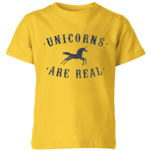 Unicorns Are Real Kids' T-Shirt - Yellow
